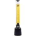 BeerSquad Beer Tower - 3L 100 oz. Clear Beverage Tower Dispenser with Included Ice Tube, Easy Clean, Dual Action Integrated Tap