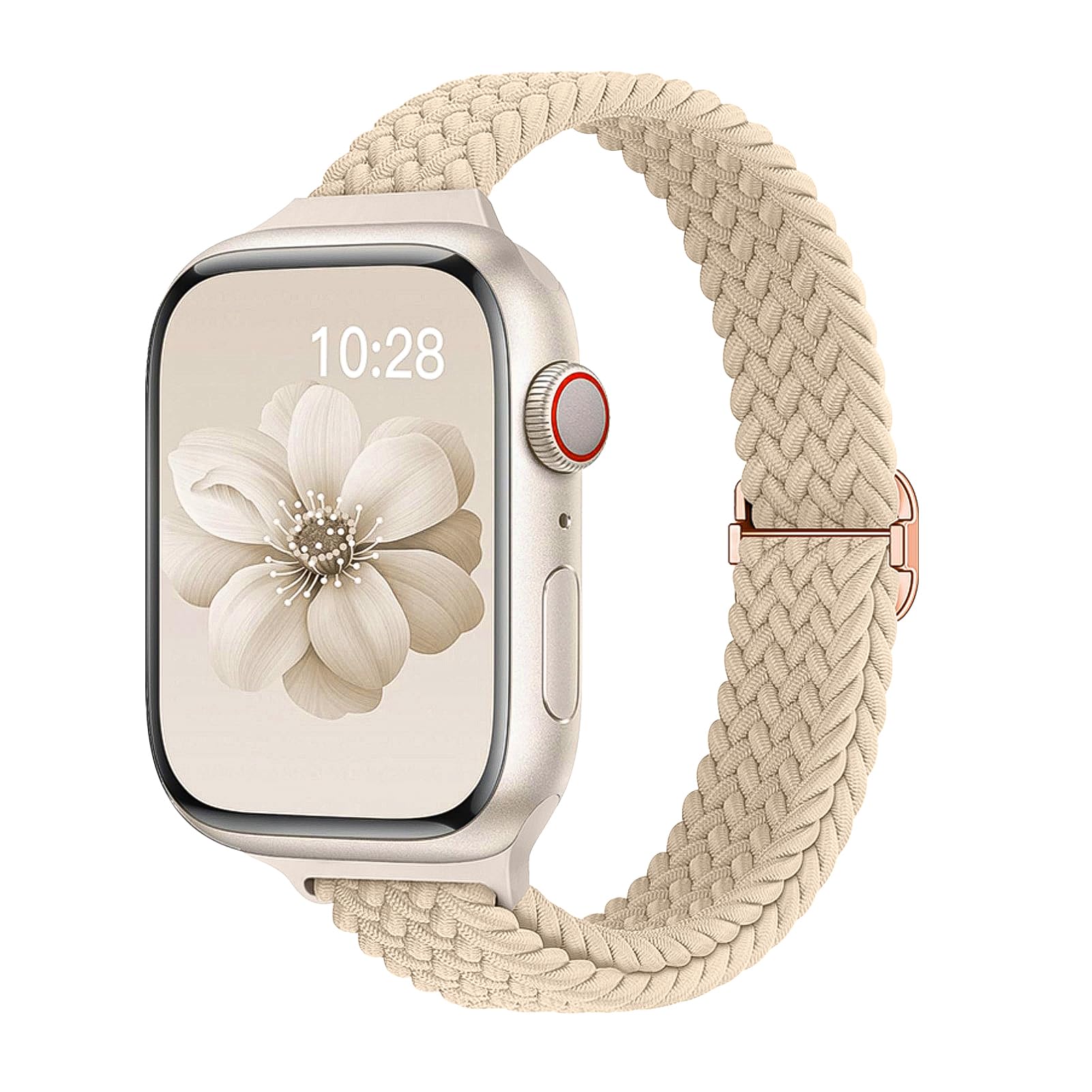 Slim Braided Bands for Apple Watch Band 40mm 41mm 42mm 38mm 46mm 44mm 45mm 49mm Women,Stretchy Solo Loop Nylon Elastic Thin Narrow Skinny Strap for iWatch Ultra 3/SE 3 Series 11 10 9 8 7 6 5 4 3 2 21