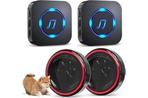 ChunHee Smart Dog Door Bell Wireless Puppy DoorBell for Potty Training, Dog Bells to go Outside, Bell for Dogs to Ring to go Potty [New 2024]