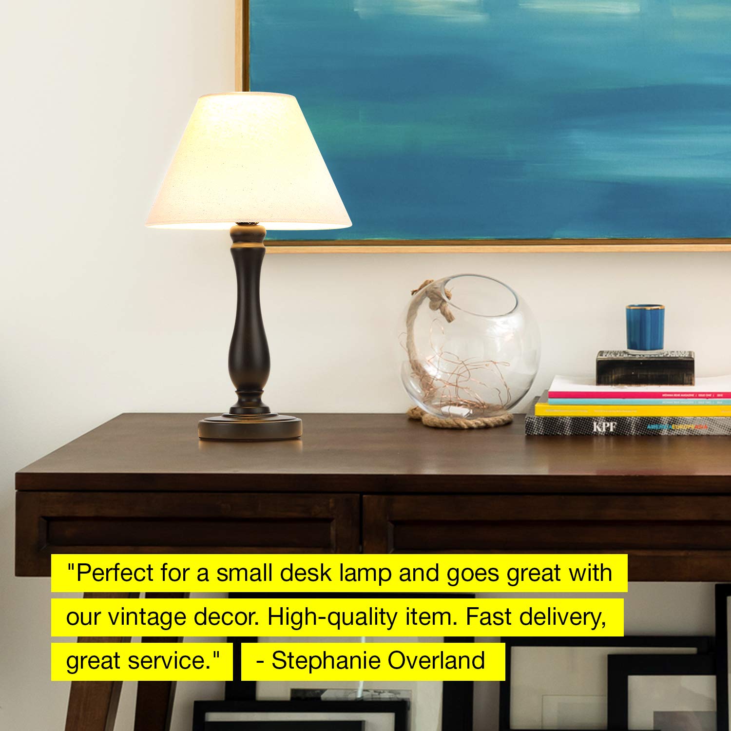 Brightech Noah LED Side Bedside Table & Desk Lamp ...