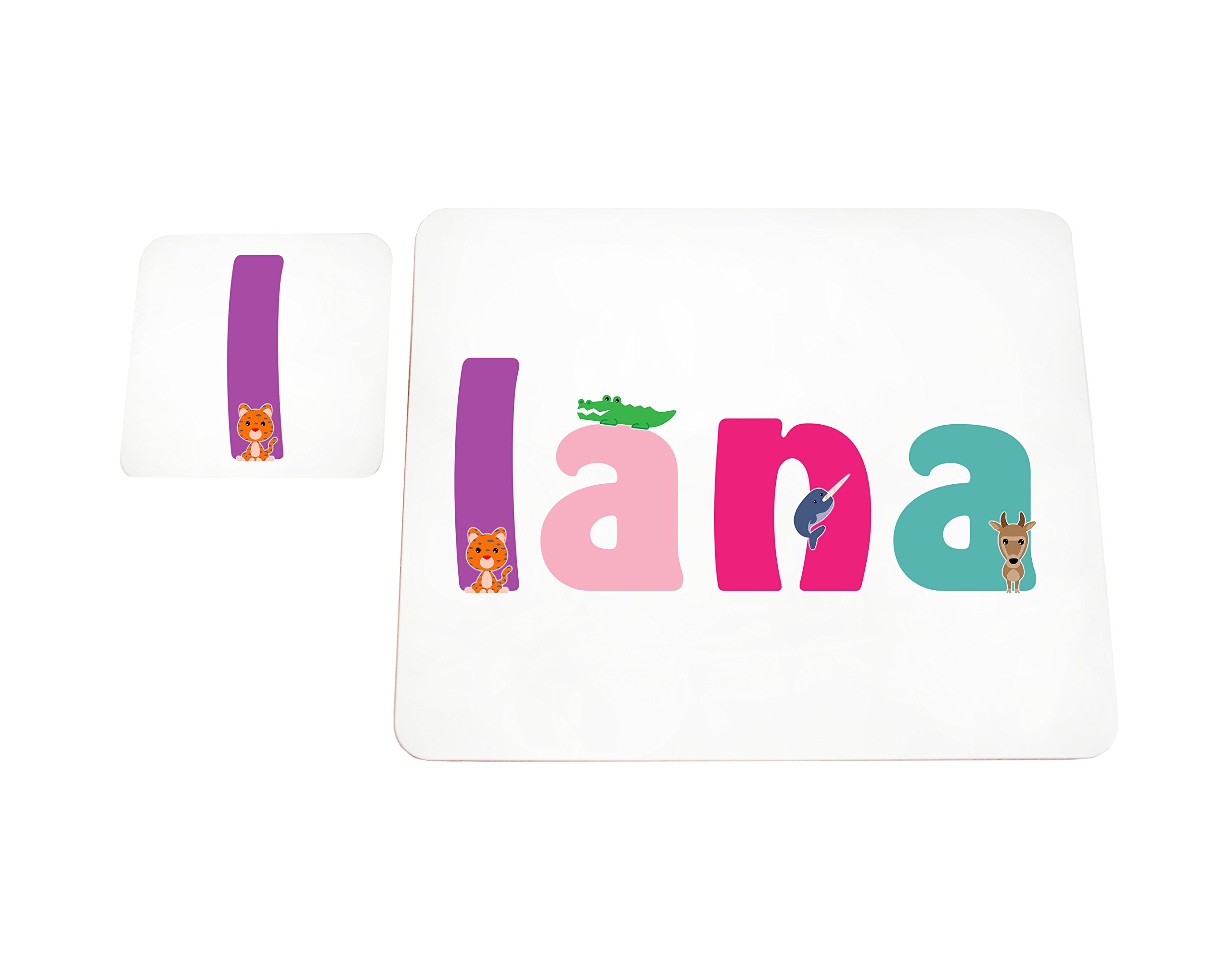 Little Helper with Coaster Doily Style Example Girl/The Name of Colourful Lana