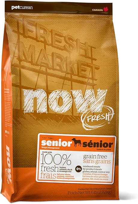 now senior dog food