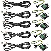 DS18B20 Waterproof Temperature Sensor Probe Moudle Kit Stainless Steel Probe for Raspberry Pi, 5 pcs, 1 Meter