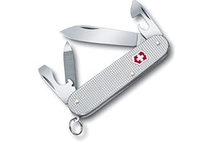 Victorinox Swiss Army Canada - Sports Cadet Pocket Knife (Silver Alox, Ribbed), One Size