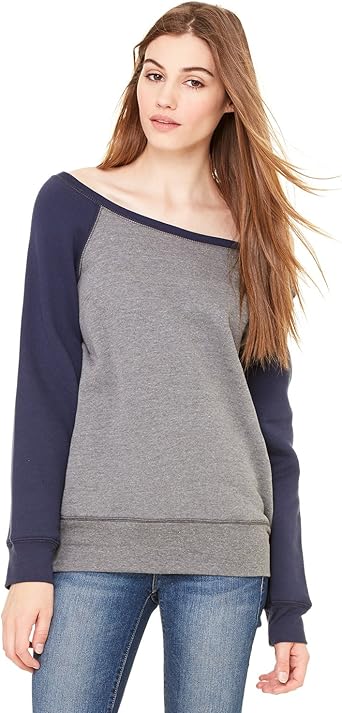 wide neck sweatshirt womens