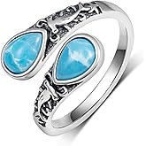 jiulegufa 925 Sterling Silver Spoon Ring Adjustable Thumb Rings for Women Jewelry Gifts for Women