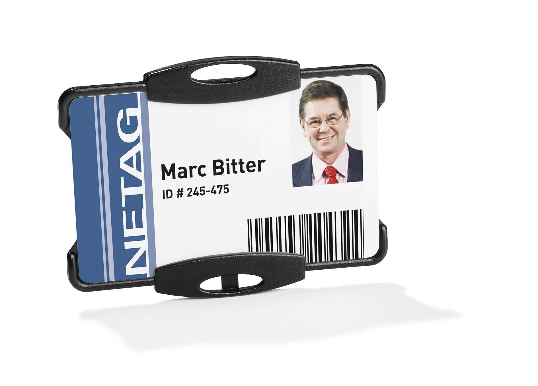 Durable 891801 Identity Card Holder for Company Identity Card or Security Badge 54 x 85 mm - Black (Pack of 10)