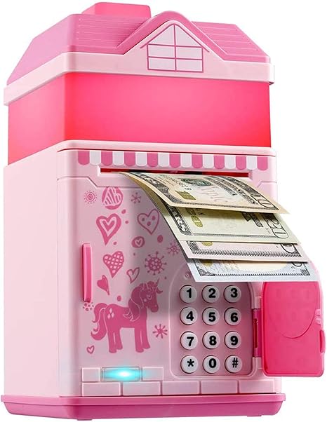 Piggy Bank for Girls, Electronic Money 