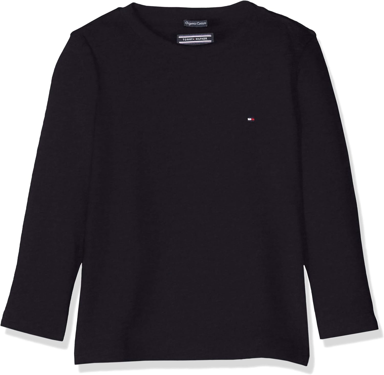 Produktbild Tommy Hilfiger Boys Basic Rundhals Langarm Shirt blau. Grösse 74 - 176, 4 Farben Foto