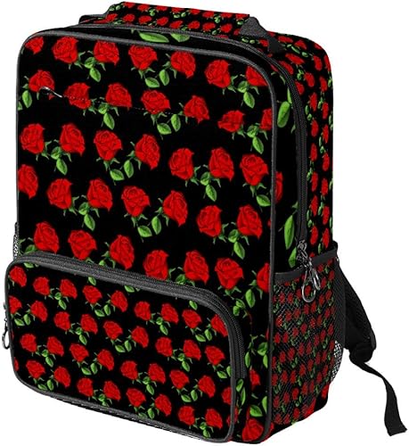 Amazon Mystage ビジネスバッグ リュック レディース バラ 花柄 リュックサック メンズ 学生 大人 通学 通勤 旅行 おしゃれ アウトドア 男女兼用 Mystage レディース