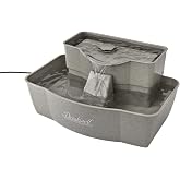 PetSafe Drinkwell Multi-Tier Pet Fountain, Cats &amp; Dogs, Large | 100 oz Capacity, 2 Drinking Heights, Great for Senior/Arthritic Pets, Top-Rack Dishwasher Safe