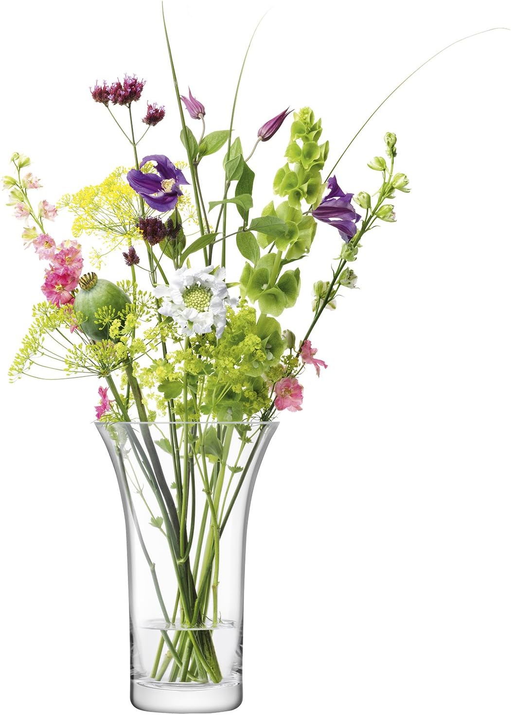 LSA International Flower Flared Bouquet Vase H10.25 in