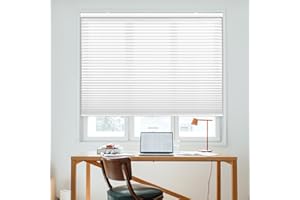 DEZ FURNISHINGS Cordless 1.5" Light Filtering Cellular Shade, 70" W x 48" H, White