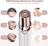 gurelax Facial Hair Remover for Women Rechargeable Epilator 2 Heads view 2
