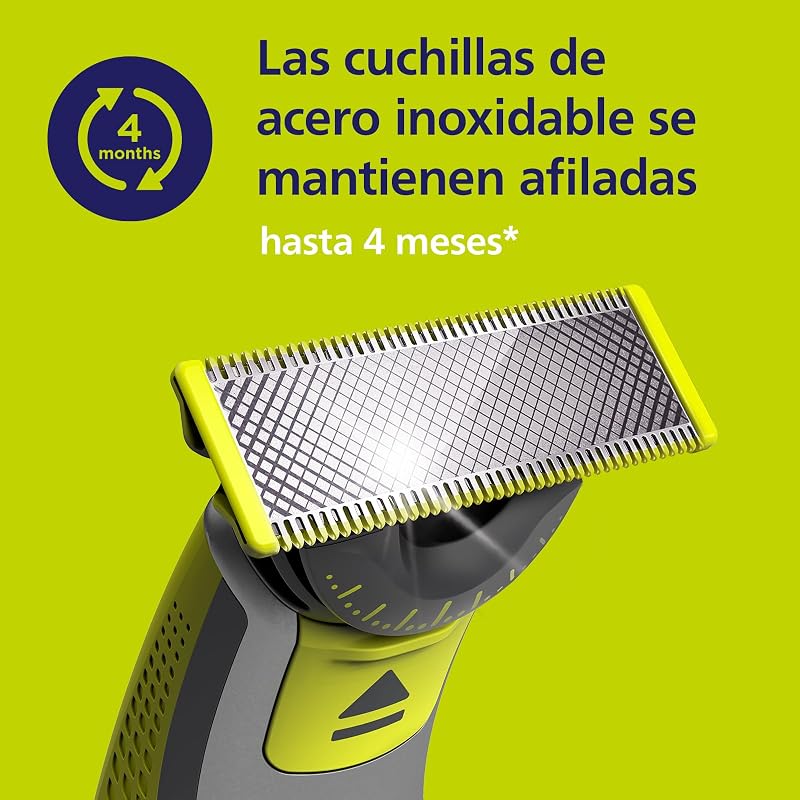 OneBlade Original 360 cuchillas, compatibles con todos los mangos OneBlade y Pro, 5 unidades (modelo QP450/50)