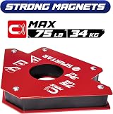 Spurtar 6Pcs Welding Magnets Set 34kg 23kg 13kg Holds 45 90 135 Degree view 2