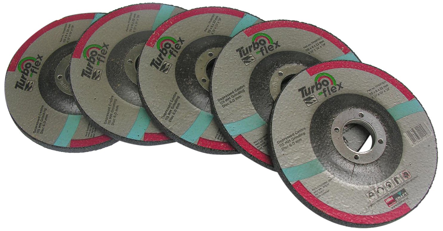 Hilka Grinding Disc Turbo Flex 115mm 5 Piece