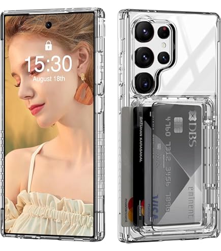 Amazon.com: ACANDYA for Samsung Galaxy S24 Ultra Case Wallet Clear