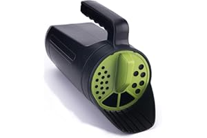 TIPU Hand Spreader Shaker, Handheld Spreader for Grass Seed, Fertilizer & Earth Food, Snow Salt, Ice and Snow Melt - Multiple Adjustable Opening Sizes for All Purpose- Up to 80 Oz