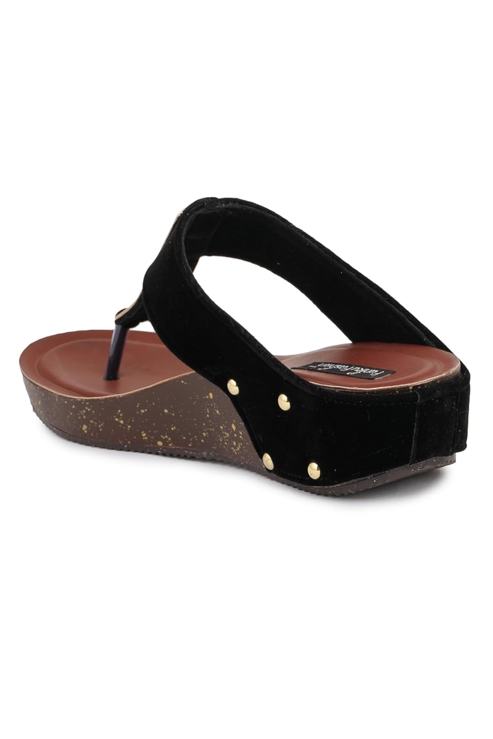 funku fashion black wedges heels