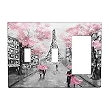 Light Switch Cover Oil Painting Paris France Eiffel