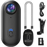 dahocamgo Mini Body Camera, 64GB Wearable Camera | for Work, Travel, Pet Walks, FHD 1080P, Thumb Size, Action Snap Cam, POV Snapcam, Hands Free Recording