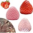 Handmade Big Taba Squishy Strawberry, Cute Strawberry Squeeze Toys, Strawberry Squishies Fidget Toys, Novelty Things Suitable for Adults Relaxation (3pcs)