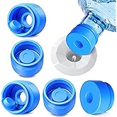 Gofriipai 3 and 5 Gallon Water Jug Cap, Reusable Silicone Bottle Lid Covers | Non-spill silicone replacement water bottle caps for 55 mm 3 &amp; 5 gal water jug and water dispensers, 3 Pack