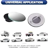 Spurtar Blind Spot Mirrors 2 Pack Round 50mm 360° Adjustable view 7