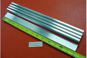 STONER METALS 5 Pieces 1/4" X 1" Aluminum 6061 T6511 Solid Flat BAR 14" Long New Mill Stock