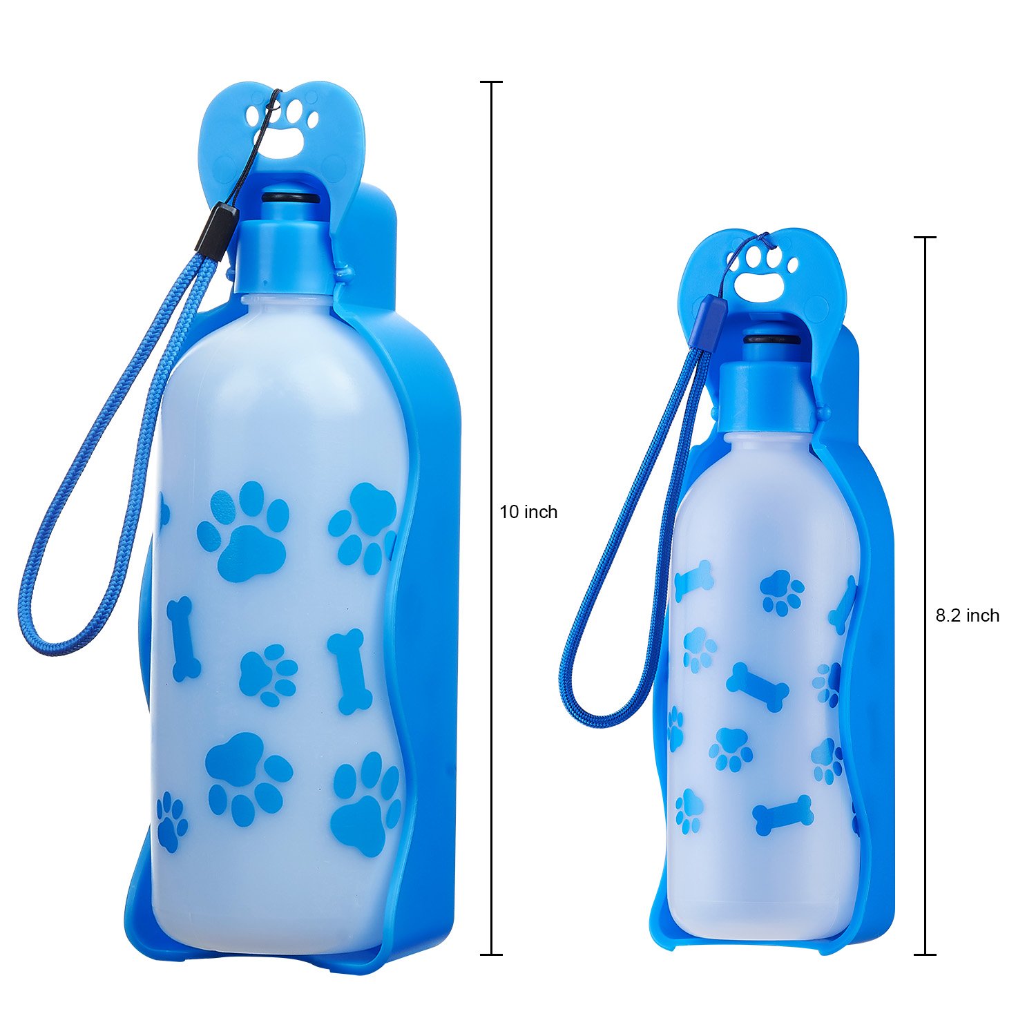 Bottiglia Con Dispenser Per Acqua Cani E Gatti | Portatile E Senza BPA, 500ml - Foto 9