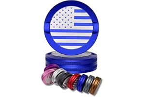 GAMEMEN America Snus Can | Knurling Metal Can for ZYN | Knurl Aluminum Holder for Pill | Smell Proof Snuff Box | Snus Container Cans | Nicotine Pouch boz | USA Gift (Blue)