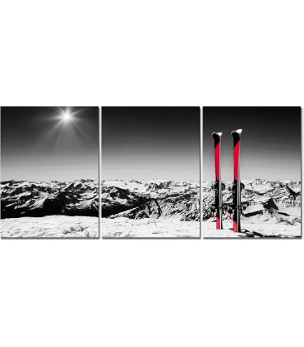 Amazon.com: Nachic Wall Large 3 Piece Canvas Wall Art Black and