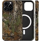 flewfun Magnetic for iPhone 13/14 Case Forest Camo Phone Case, Shockproof Slim Soft TPU and Hard PC Protective Cases Compatible with MagSafe Protective Designed for Boy Men Women