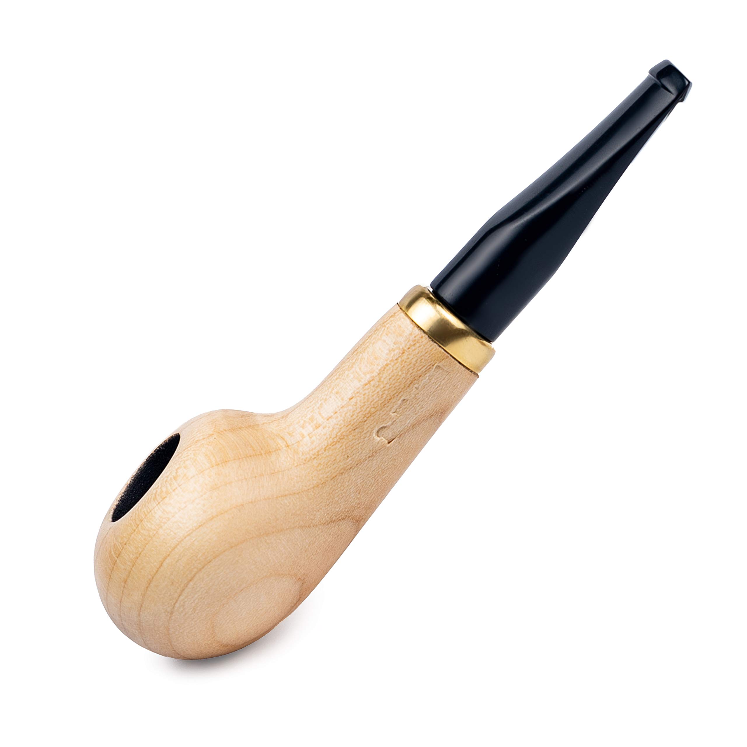 Dr. Watson - Tobacco Pipe, Mini Series, Handcrafted from Maple Wood (Natural)