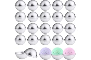 PETUTU 40PCS- Bath Bomb Mold Kit, 20 Set Soap Mold & Bath Bombs Press for DIY Making Supplies