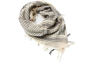 FREE SOLDIER Scarf Military Shemagh Tactical Desert Keffiyeh Head Neck Scarf Arab Wrap with Tassel 43x43 inches