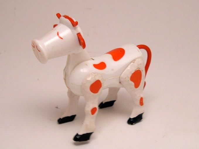 vintage fisher price cow pull toy