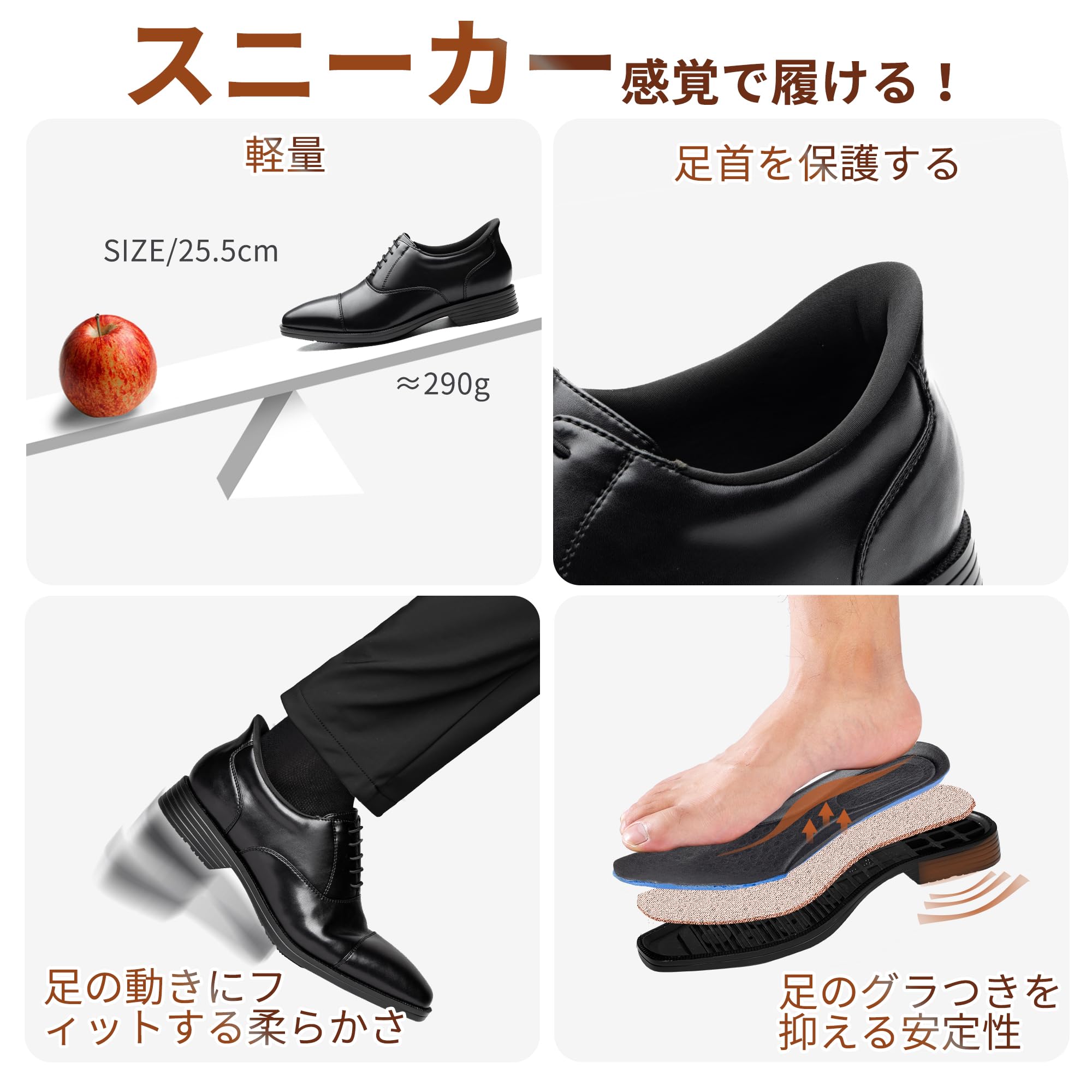 Foxsense Business Shoes, Men's, Genuine Leather, Dress Shoes, Monk Strap, Luxury Men's Shoes, Formal, Work, Casual, Lightweight, Luxury Leather, Waterproof, brown moisture permeability