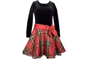 Bonnie Jean Girl's Drop Waist Holiday Christmas Dress