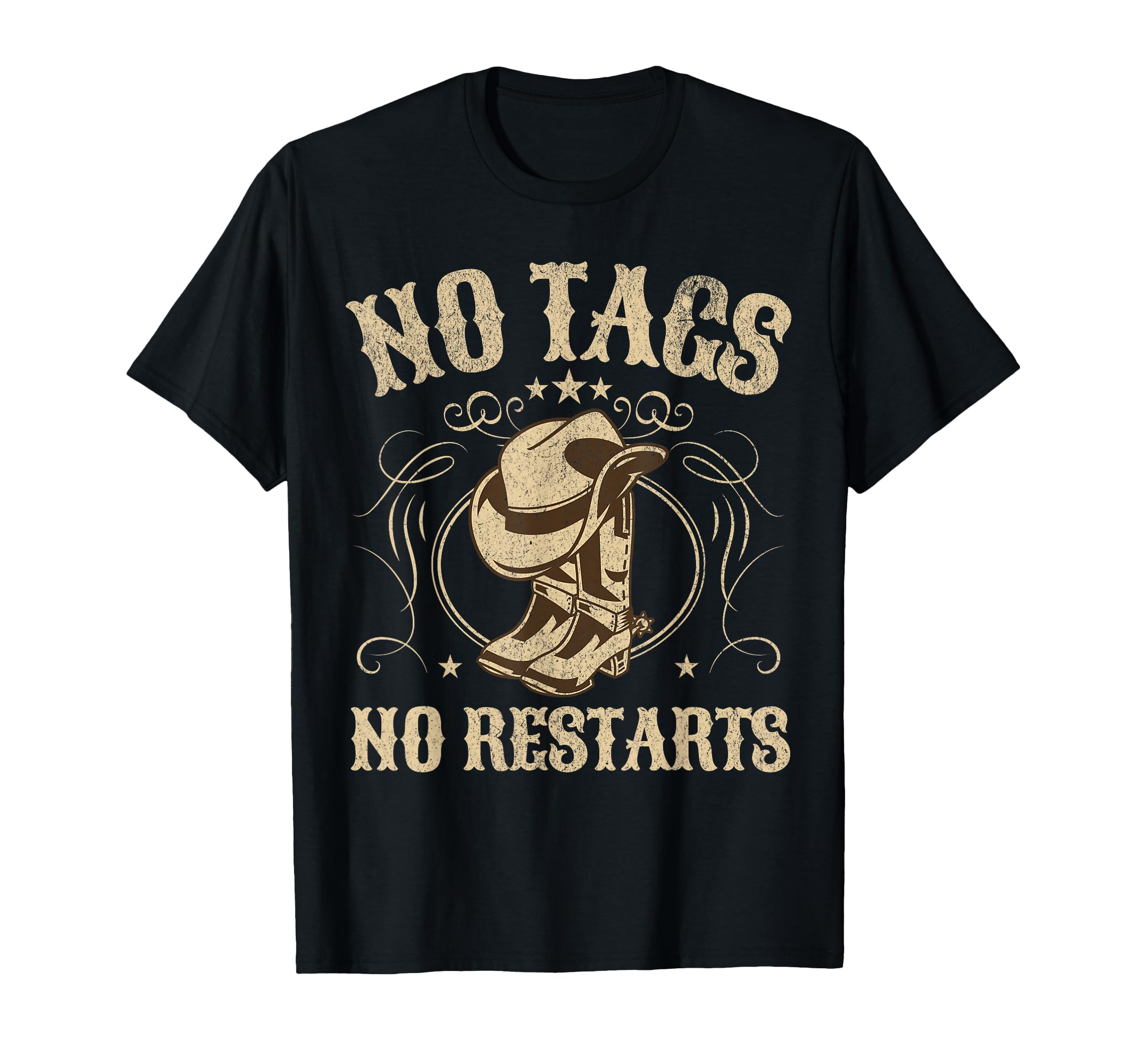 Photo 1 of No Tags No Restarts Cowboy Western Country Fan Line Dance T-Shirt L womens*
