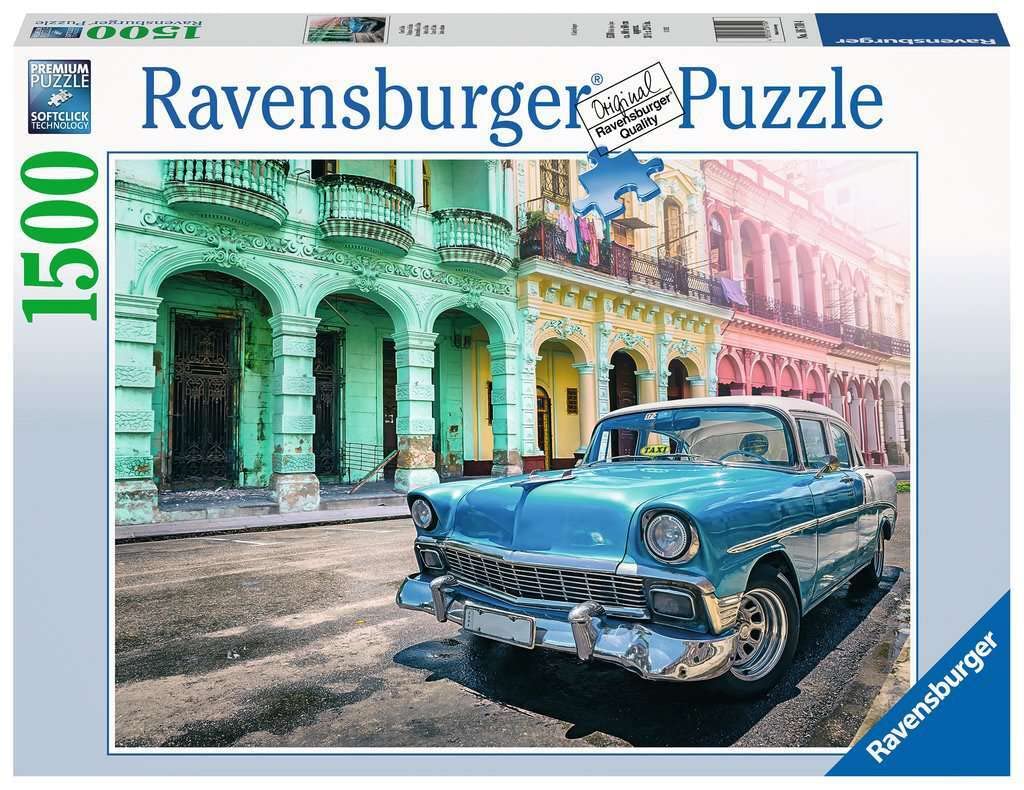 Ravensburger - 1500 Pieces Car Puzzle Cuba Gift Idea for Her or Him Adult Puzzle