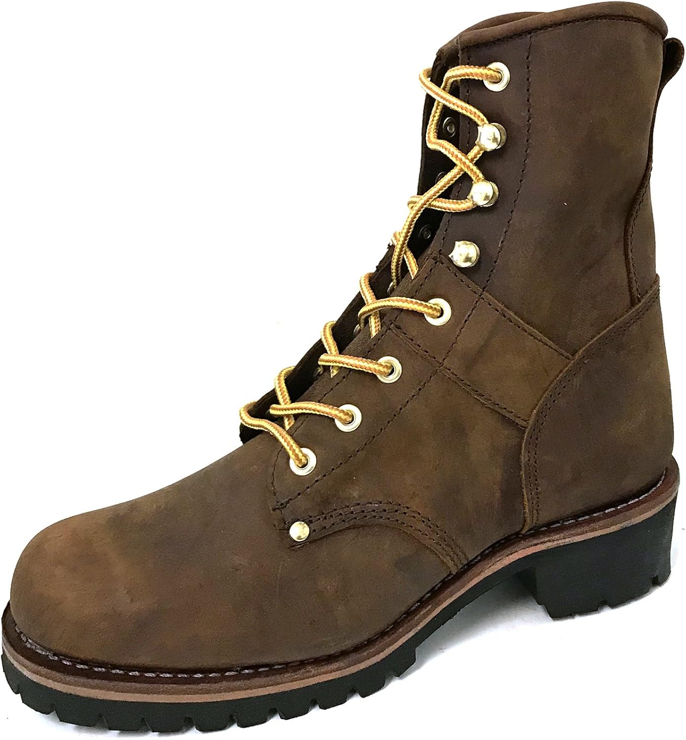 slip on logger boots
