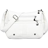 Women Soft PU Leather Shoulder Handbag Multi Pocket Crossbody Bag Ladies Medium Roomy Purses Fashion Tote Top Handle Satchel