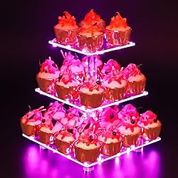 YestBuy 3 Tier Square Cupcake Stand - Premium