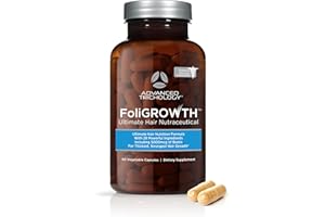 Advanced Trichology FoliGROWTH™ Hair Growth Supplement for Thicker Fuller Hair | Approved* by the American Hair Loss Association | Revitalize Thinning Hair – 90 Count (Pack of 1)