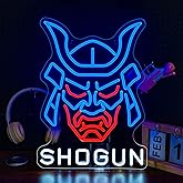 NXYX Japanese Anime Mask LED Neon Sign Light for Gamer Room Bar Tattoo Studio Wall Decor Mask Hannya Neon Sign for Boys Bedroom Gaming Decor Top Gamer Gifts for Teenage Boys Christmas