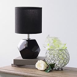 Simple Designs LT2065-BLK Round Prism Mini Table