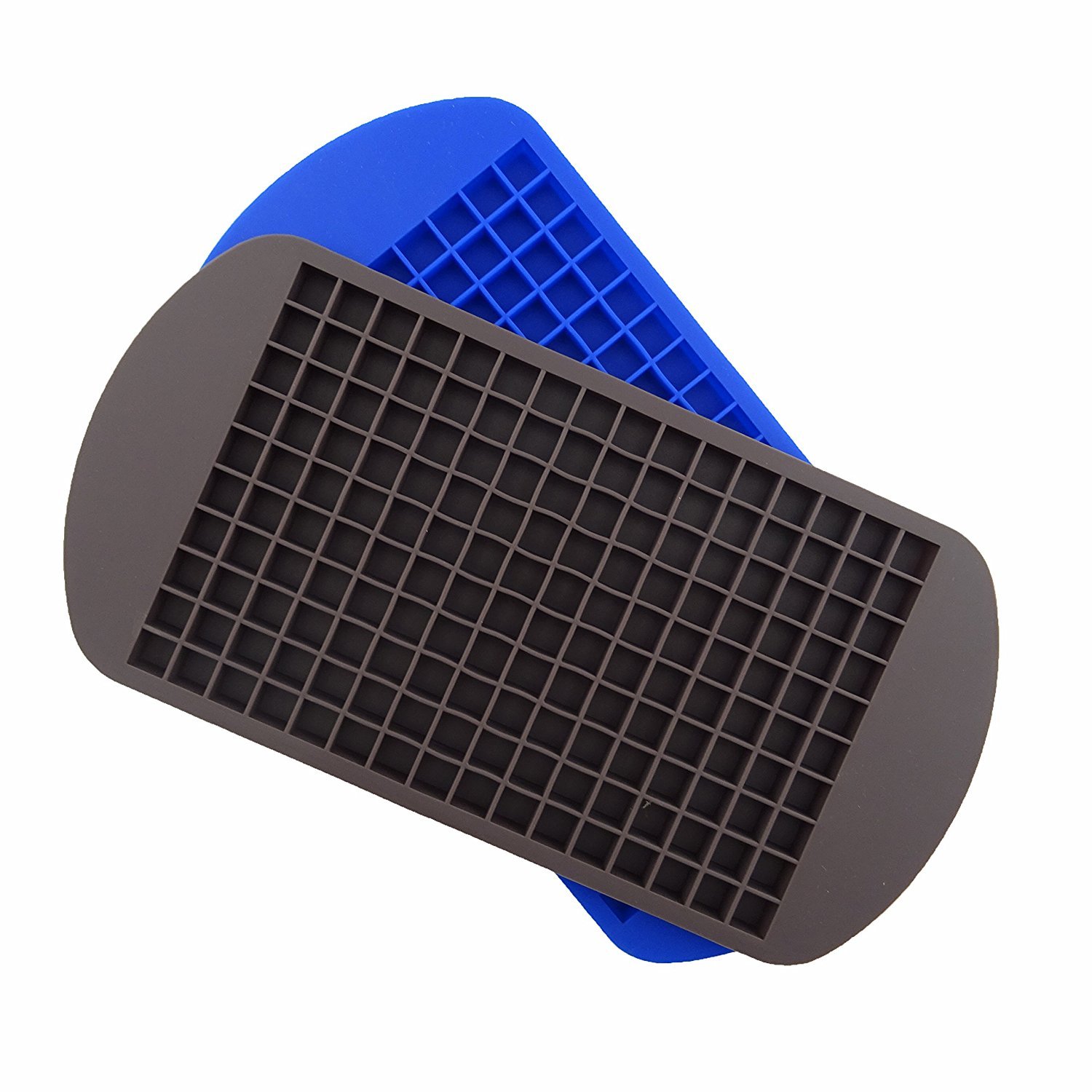 Honbay 160 Ice Cubes Mold, 2 Pcs Easy-Release Silicone Ice Cube Trays, Frozen Cube Bar Pudding Silicone Tray Mold, Ice tray Dining Wine Ice Cubes