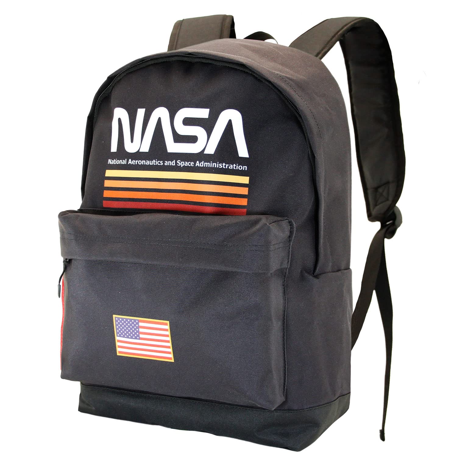 NASA Black-FAN HS Backpack, Black, 18 x 30 x 43 cm, Capacity 22 L